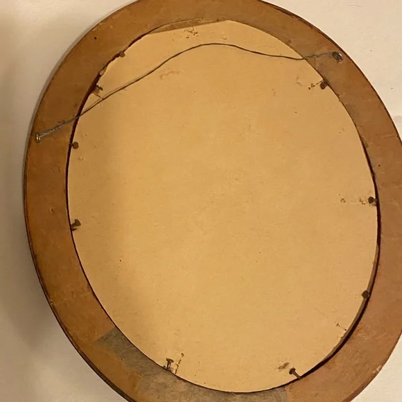 Tramp art photo frame and oval vintage frame - Picture 8 of 11